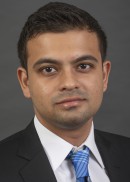 A portrait of Aarij Siddiqui of the Department of Health Management and Policy at the University of Iowa College of Public Health.