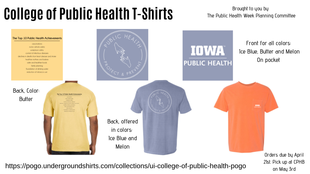 College of Public Health T-Shirt designs