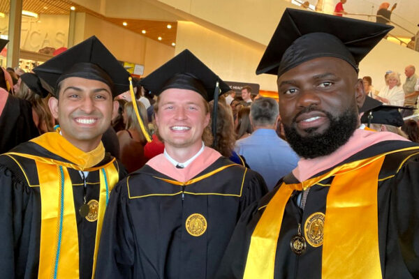 Graduate Selfie in Hancher Auditorium