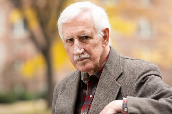 Joe Coulter, photographed at Westlawn for a Native American Heritage Month profile.