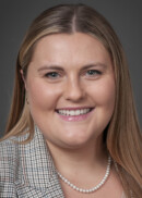 A portrait of Erin Taber of the Department of Epidemiology at the University of Iowa College of Public Health.