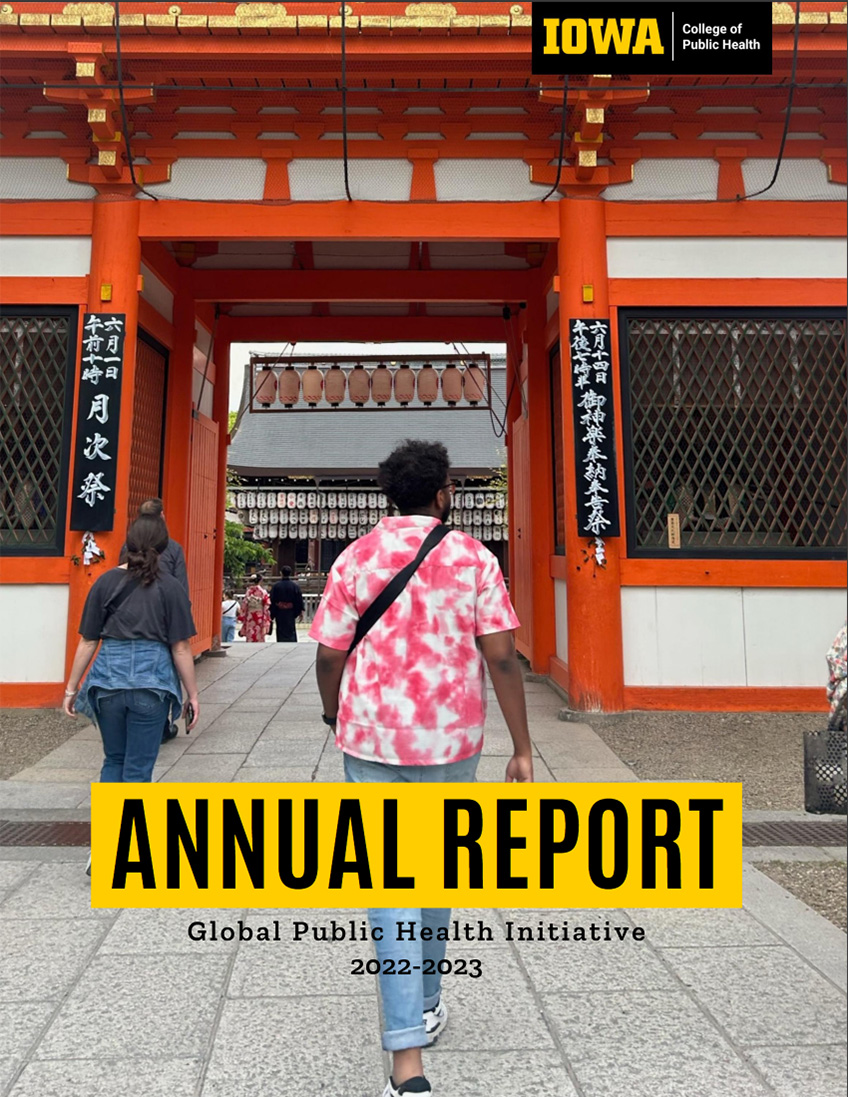 Cover of the 2023-24 Global Public Health Initiative Annual Report.